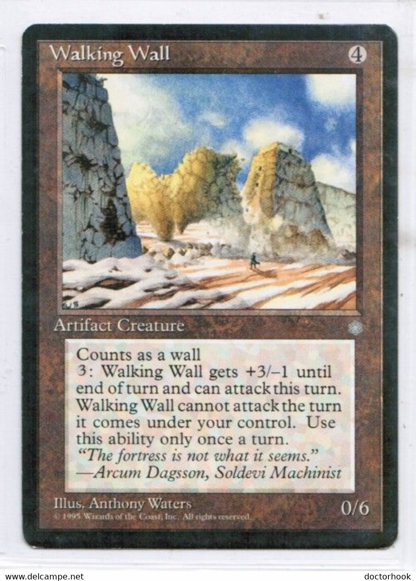 MAGIC The GATHERING  "Walking Wall"---ICE AGE (MTG--147-3) - Sonstige & Ohne Zuordnung