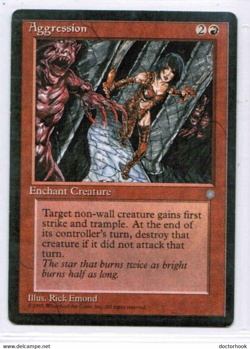 MAGIC The GATHERING  "Aggression"---ICE AGE (MTG--147-4) - Other & Unclassified