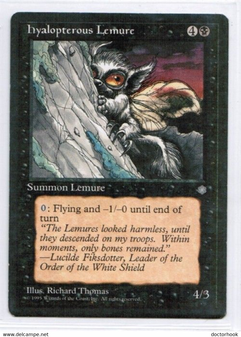 MAGIC The GATHERING  "Hyalopterous Lemure"---ICE AGE (MTG--147-6) - Autres & Non Classés