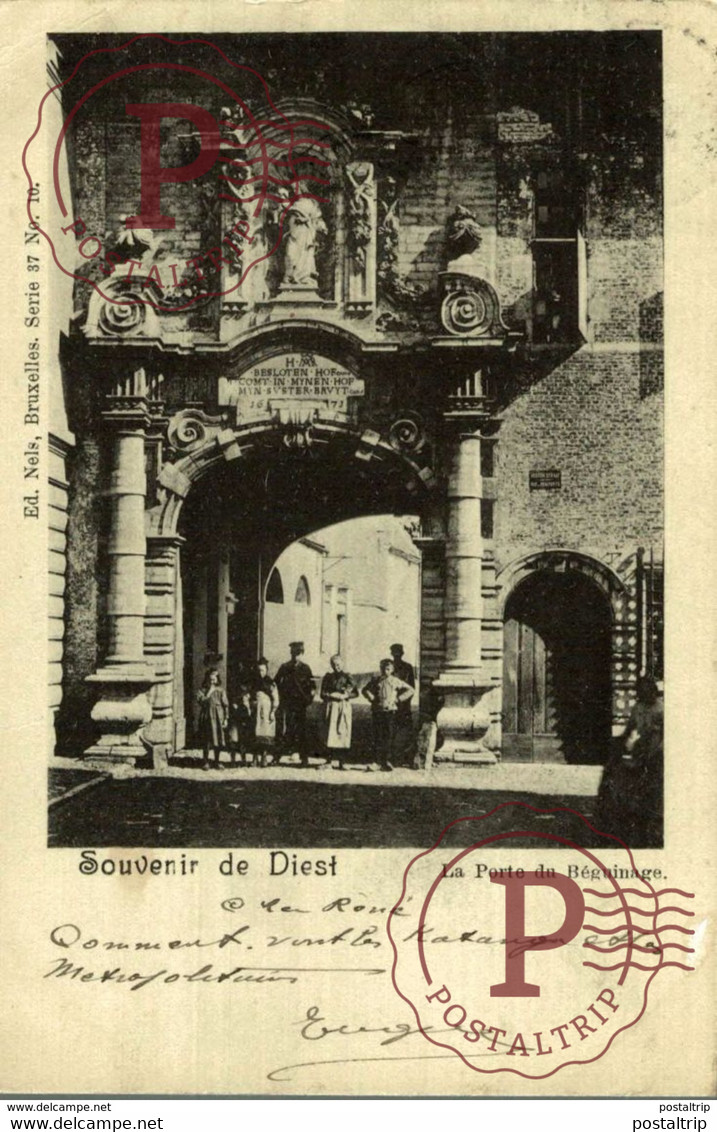 1901   SOUVENIR DE Carte Postale "Diest - La Porte Du Béguinage - Diest