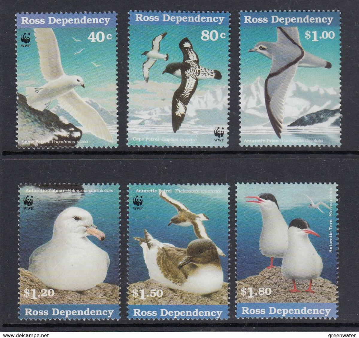 Ross Dependency 1997 Sea Birds  6v  ** Mnh (RS173A) - Ongebruikt