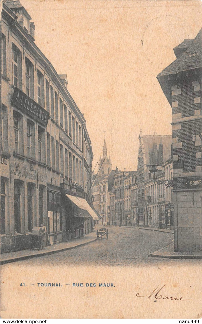 Tournai - Rue Des Maux 1906 - Doornik