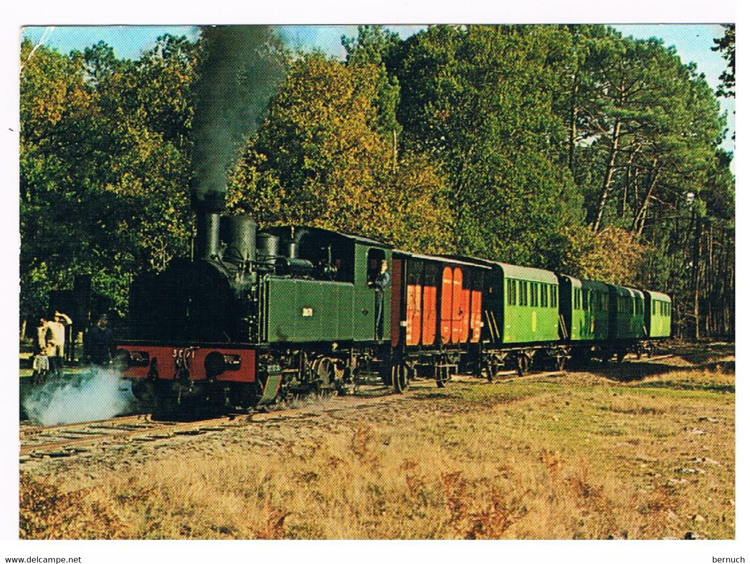CPSM Train De MARQEZE Loco Cortet Louvet 1932 - Sabres
