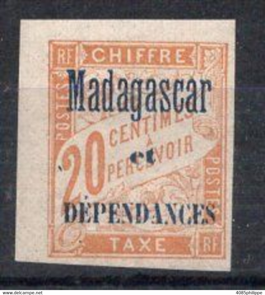 MADAGASCAR Timbre Taxe N°3* Neuf Charnière  TB Cote 14€ - Impuestos