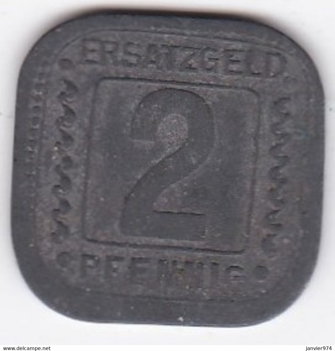 Allemagne , Ludwigshafen Am Rhein, 2 Pfennig 1918, En Zinc - Monétaires/De Nécessité