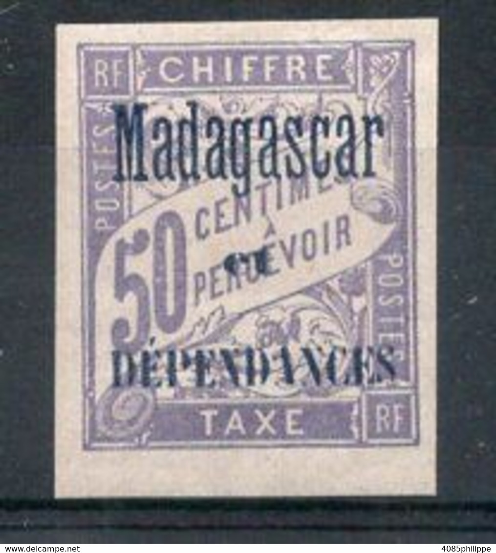 MADAGASCAR Timbre Taxe N°6* Neuf Charnière  TB Cote 22€00 - Timbres-taxe