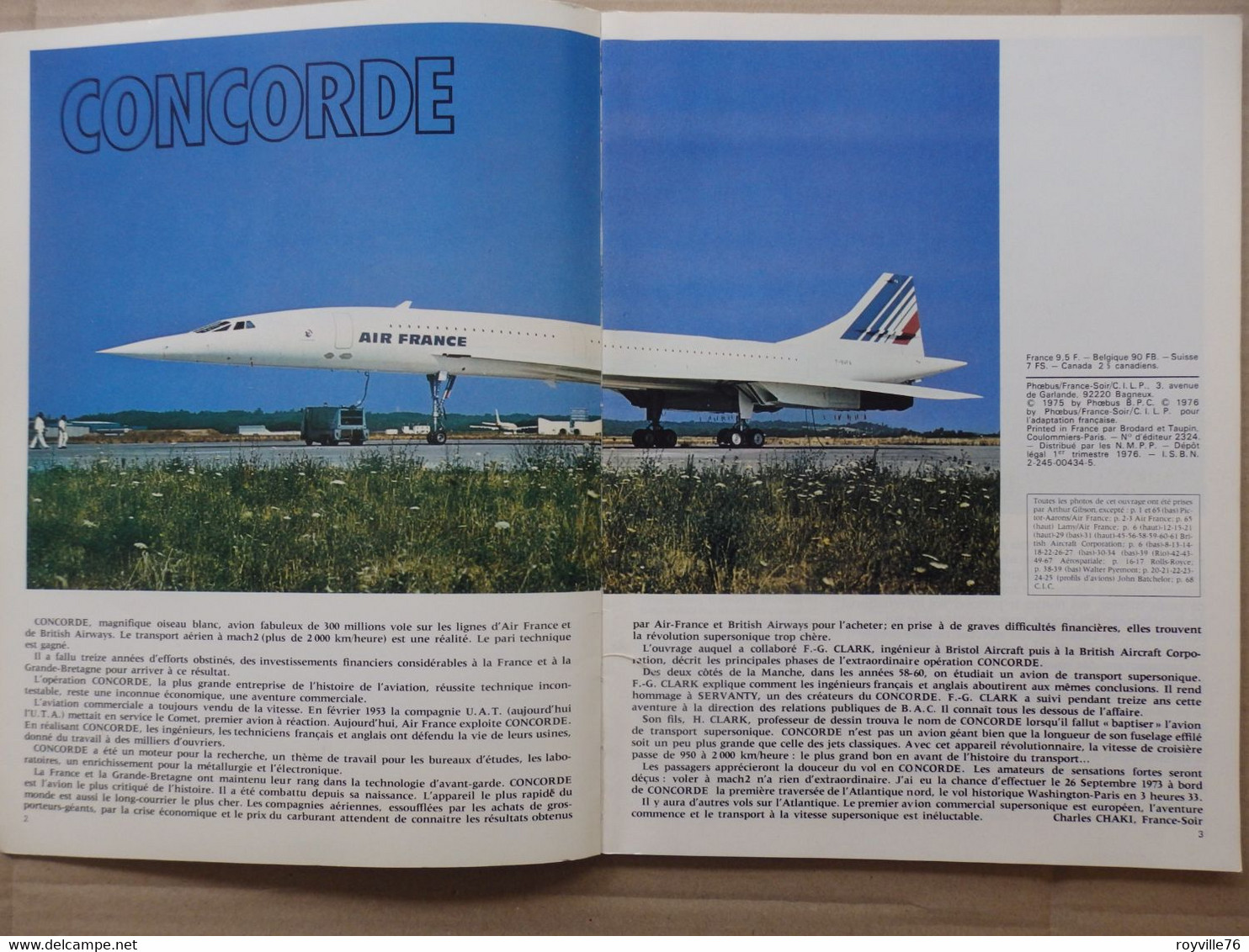 Edition Spécial France-Soir 66 P. Entièrement Dédié Au Concorde 1975 - Revistas De Abordo