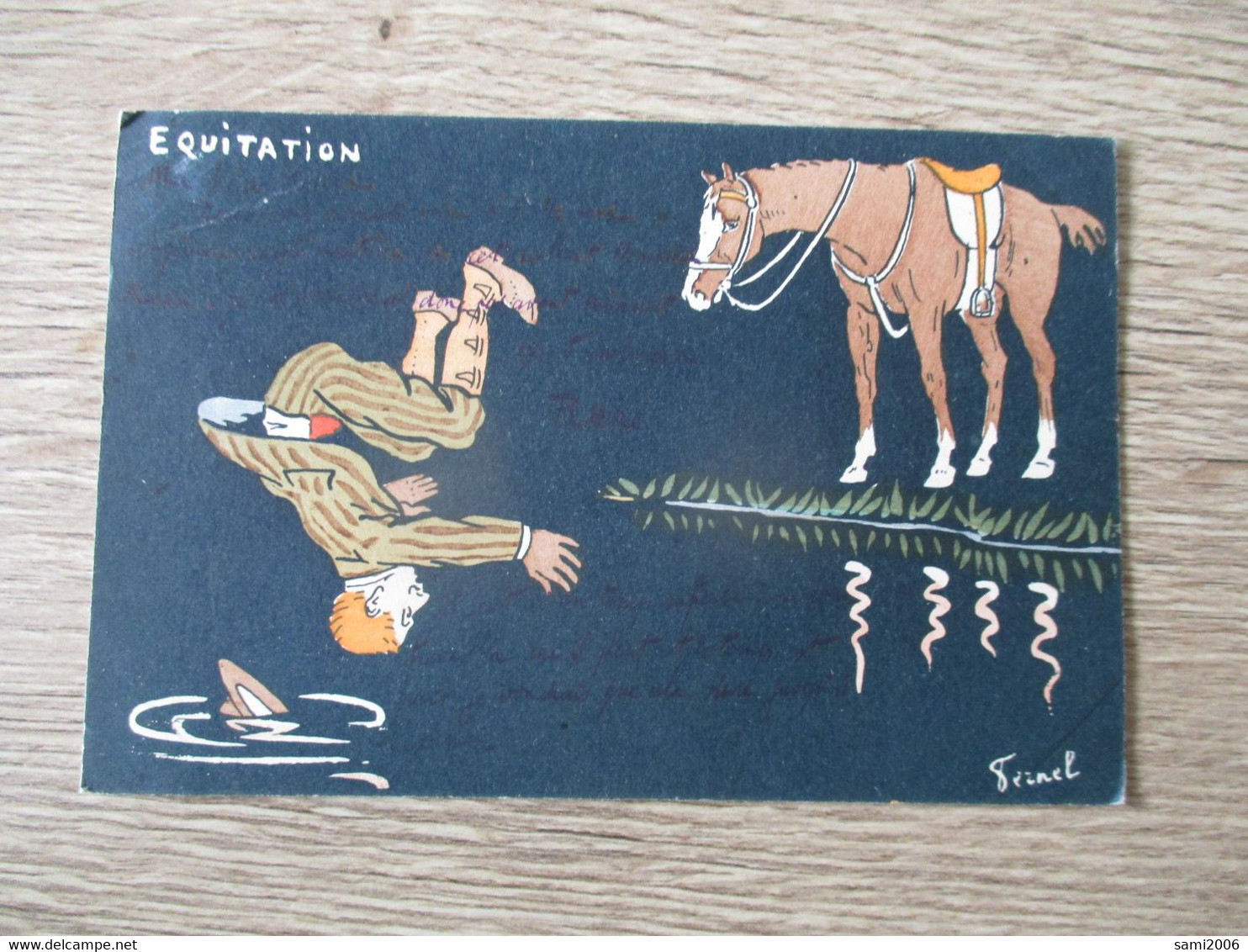 ILLUSTRATEUR FERNEL SPORT HUMORISTIQUE EQUITATION - Fernel