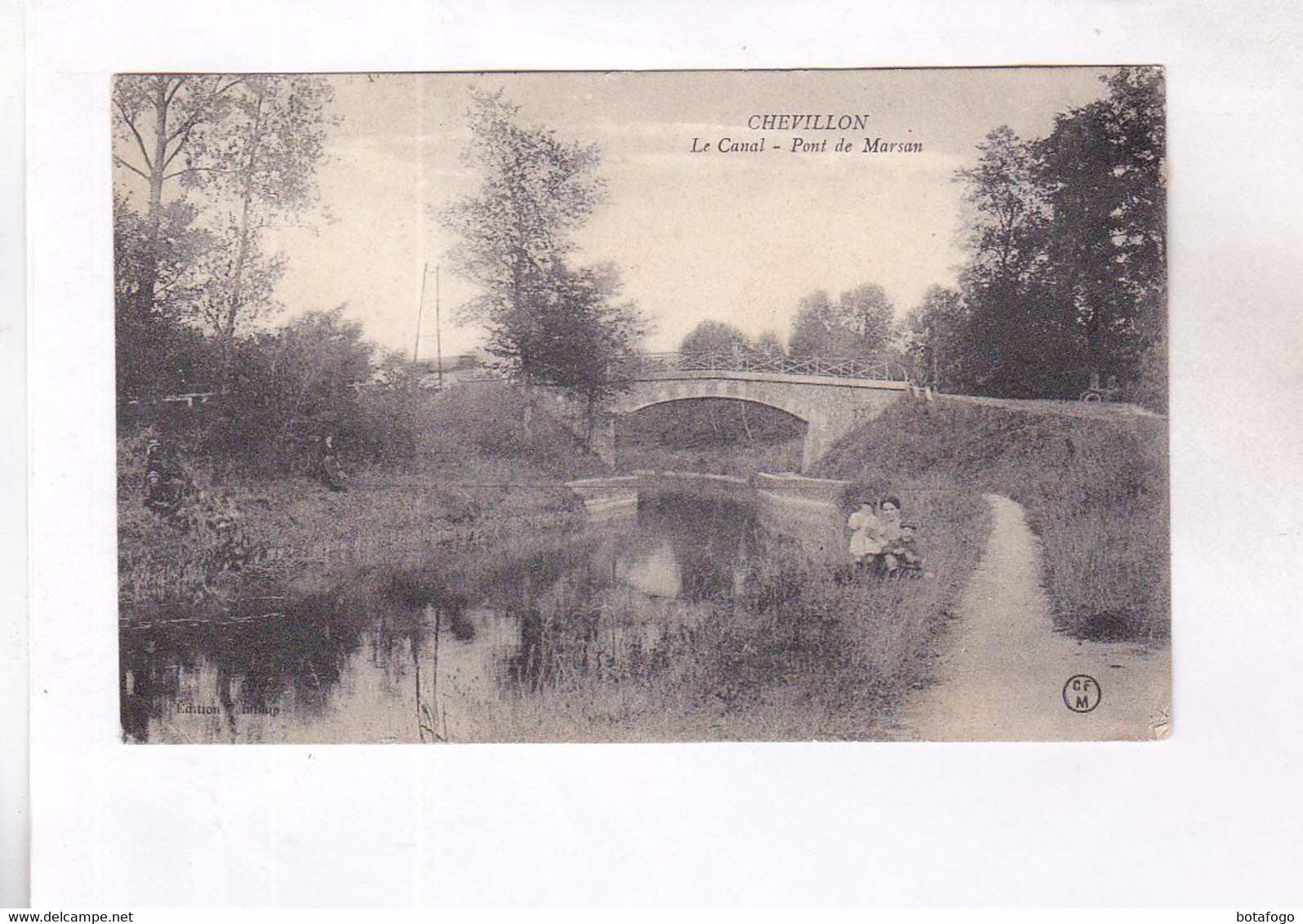 CPA DPT 52 CHEVILLON, LE CANAL, PONT DE MARSAN  En 1928! - Chevillon