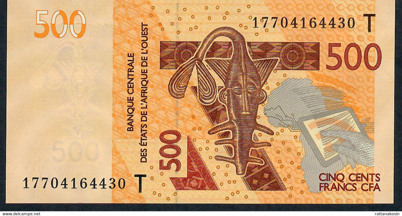 W.A.S. TOGO P819Tf 500 FRANCS (20)17 2017  UNC. - États D'Afrique De L'Ouest