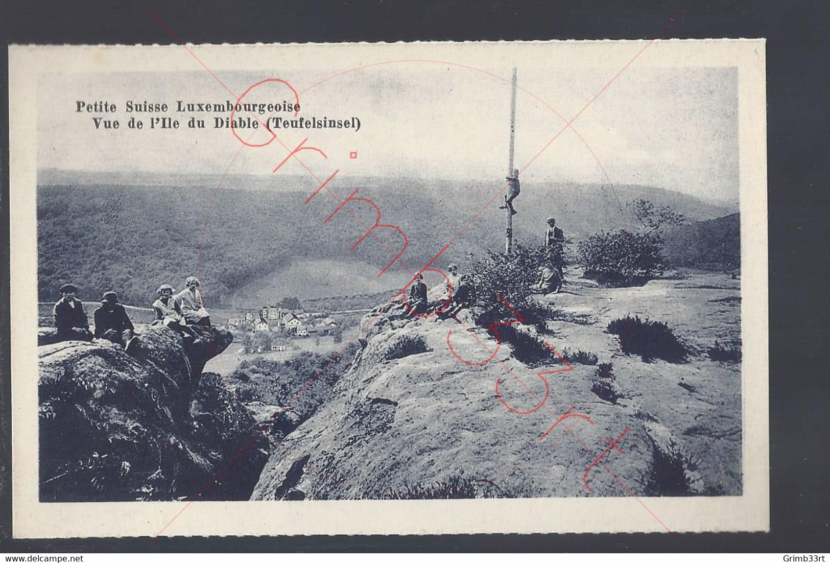 Petite Suisse Luxembourgeoise - Vue De L'Ile Du Diable (Teufelsinsel) - Postkaart - Berdorf