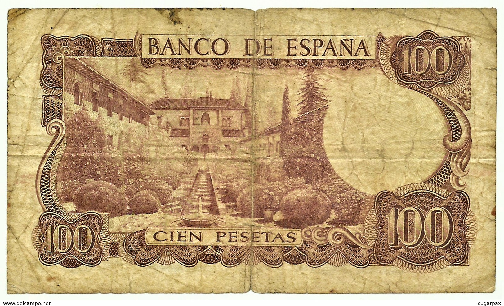 ESPAÑA - 100 Pesetas - 17.11.1970 ( 1974 ) - Pick 152 - Serie 2Z - Manuel De Falla - 100 Pesetas