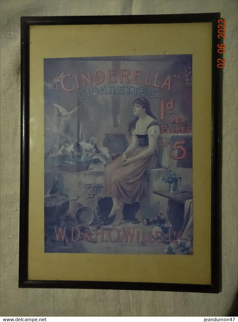 W.D. & H.O. Wills - CINDERELLA CIGARETTES. ( CENDRILLON ) - Années 1920 - ANGLETERRE - - Werbeartikel