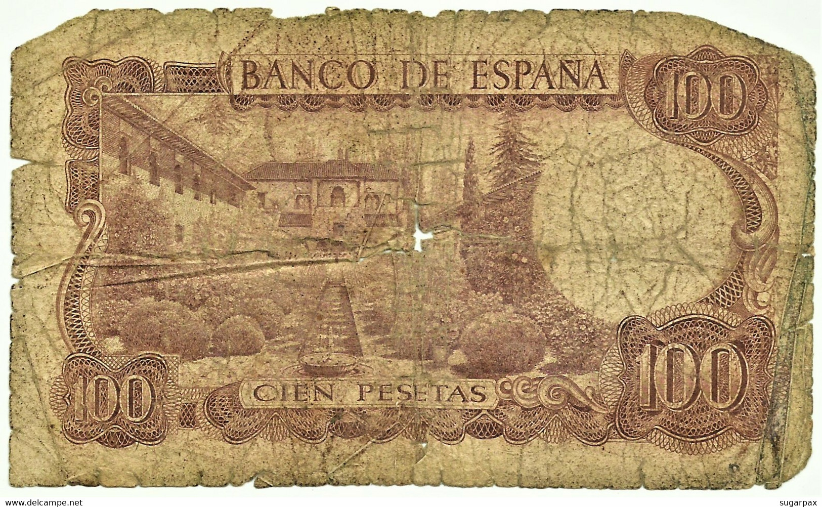 ESPAÑA - 100 Pesetas - 17.11.1970 ( 1974 ) - Pick 152 - Serie 4M - Manuel De Falla - 100 Peseten