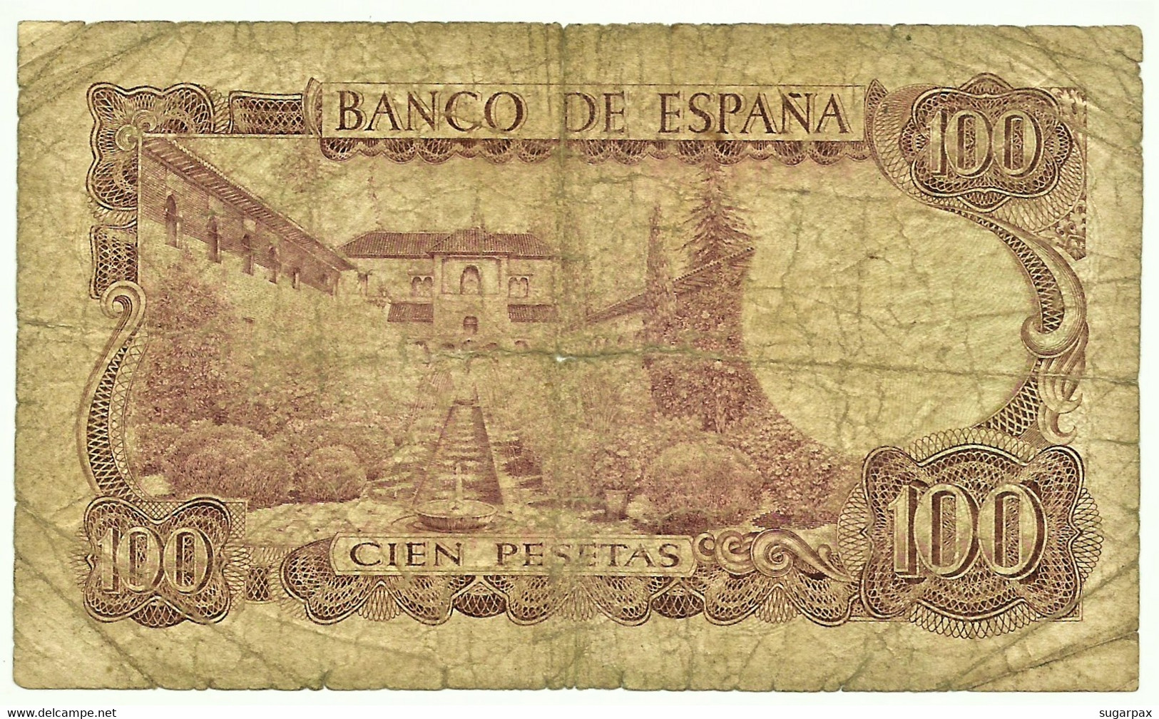 ESPAÑA - 100 Pesetas - 17.11.1970 ( 1974 ) - Pick 152 - Serie 4W - Manuel De Falla - 100 Peseten