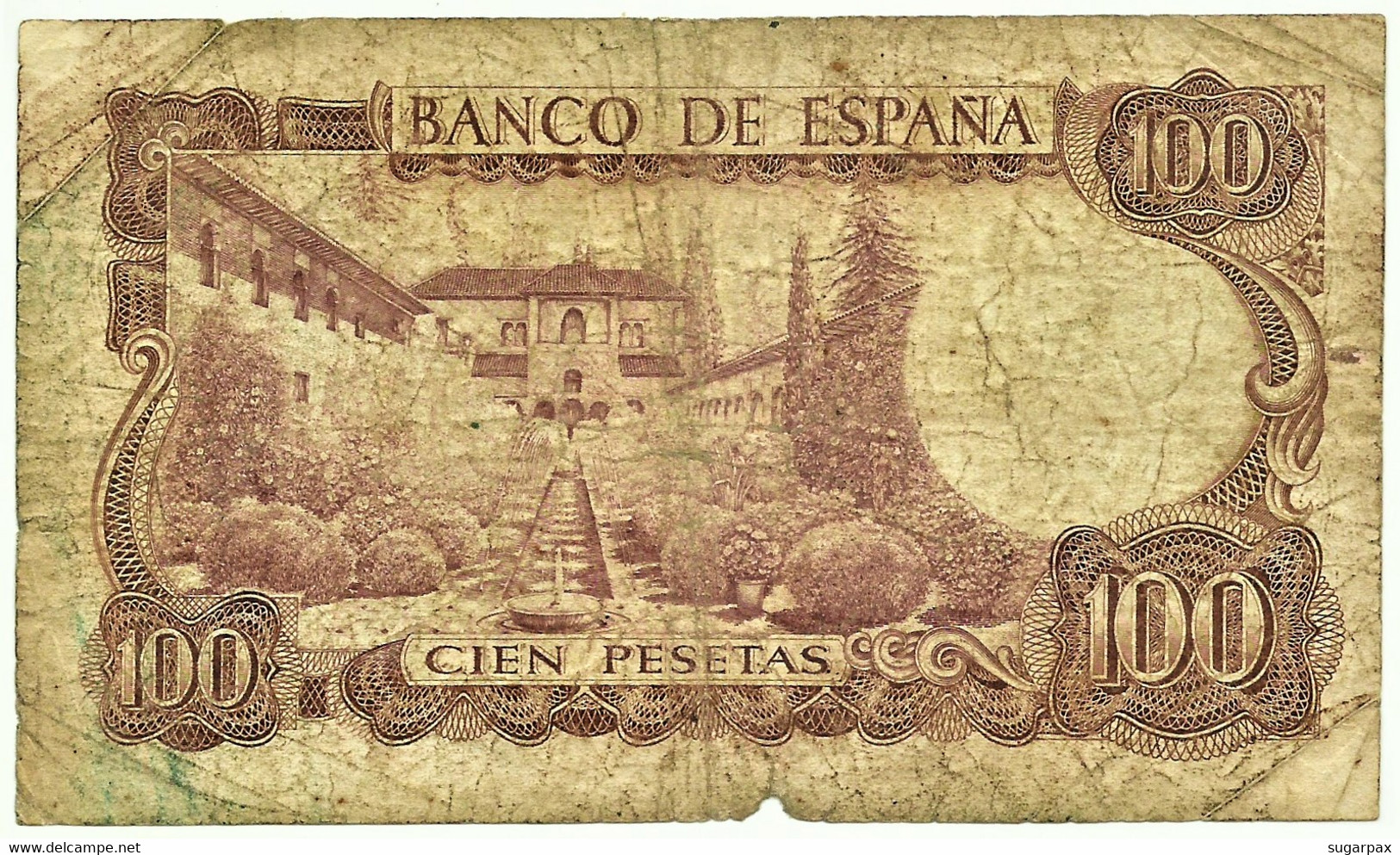 ESPAÑA - 100 Pesetas - 17.11.1970 ( 1974 ) - Pick 152 - Serie 5L - Manuel De Falla - 100 Pesetas