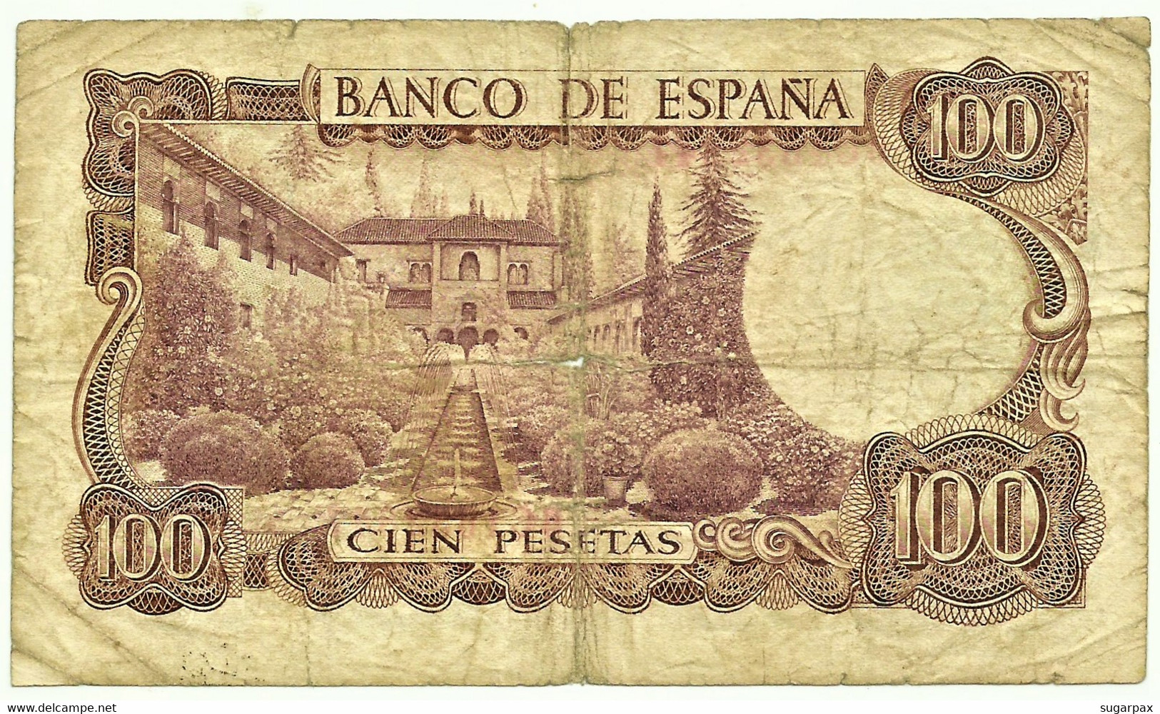 ESPAÑA - 100 Pesetas - 17.11.1970 ( 1974 ) - Pick 152 - Serie 6C - Manuel De Falla - 100 Peseten