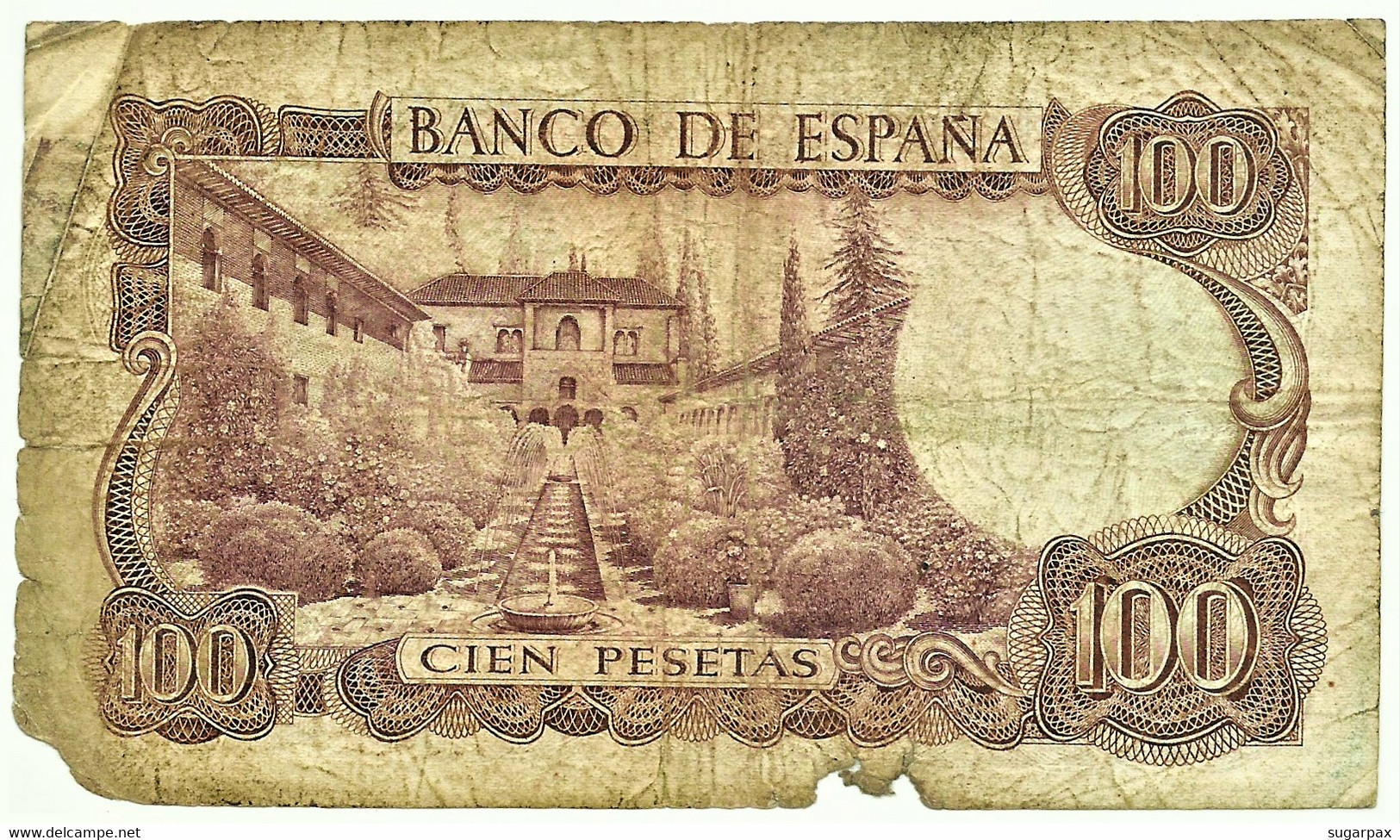 ESPAÑA - 100 Pesetas - 17.11.1970 ( 1974 ) - Pick 152 - Serie 6E - Manuel De Falla - 100 Peseten