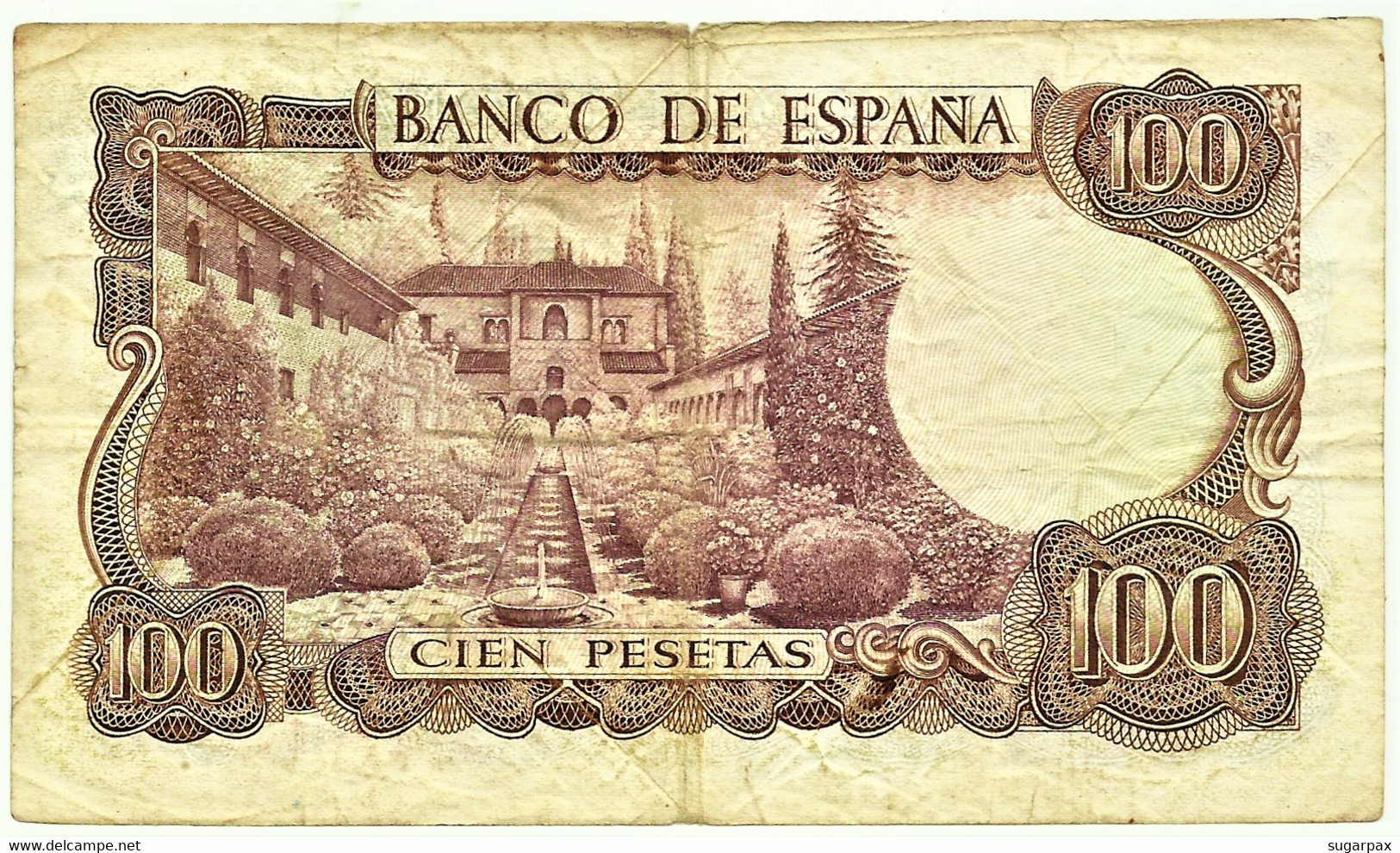 ESPAÑA - 100 Pesetas - 17.11.1970 ( 1974 ) - Pick 152 - Serie 6F - Manuel De Falla - 100 Peseten