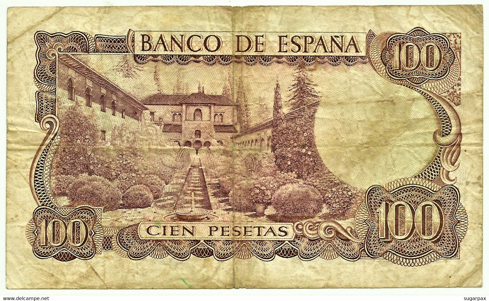 ESPAÑA - 100 Pesetas - 17.11.1970 ( 1974 ) - Pick 152 - Serie 6P - Manuel De Falla - 100 Peseten