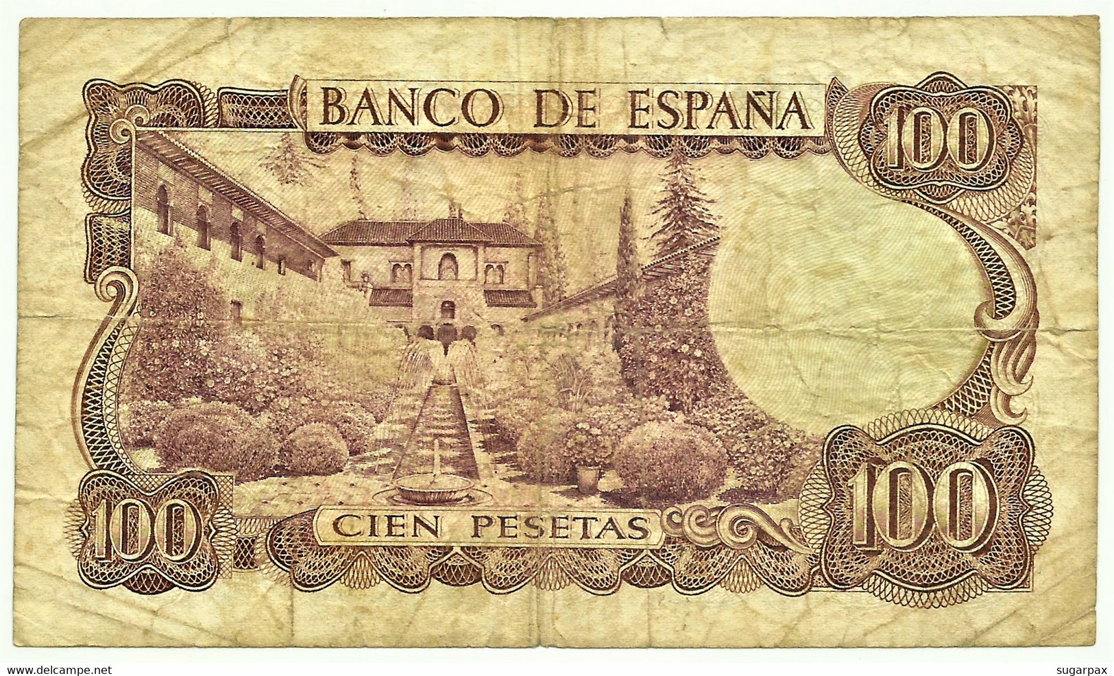 ESPAÑA - 100 Pesetas - 17.11.1970 ( 1974 ) - Pick 152 - Serie 6R - Manuel De Falla - 100 Peseten