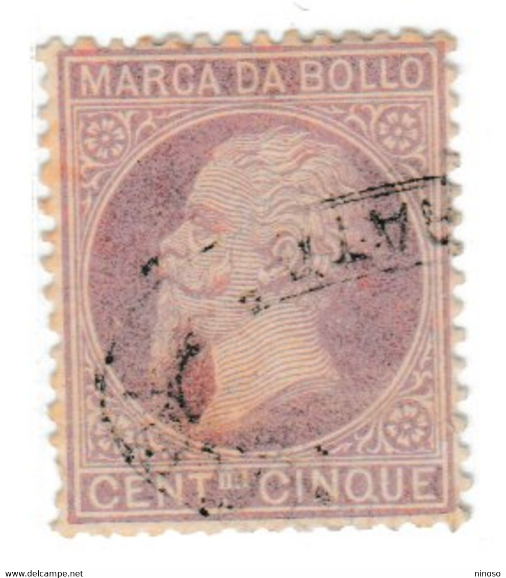 1872 ITALIA REGNO ITALY KINGDOM MARCA DA BOLLO CENT. 5c USATO USED OBLITERE - Steuermarken