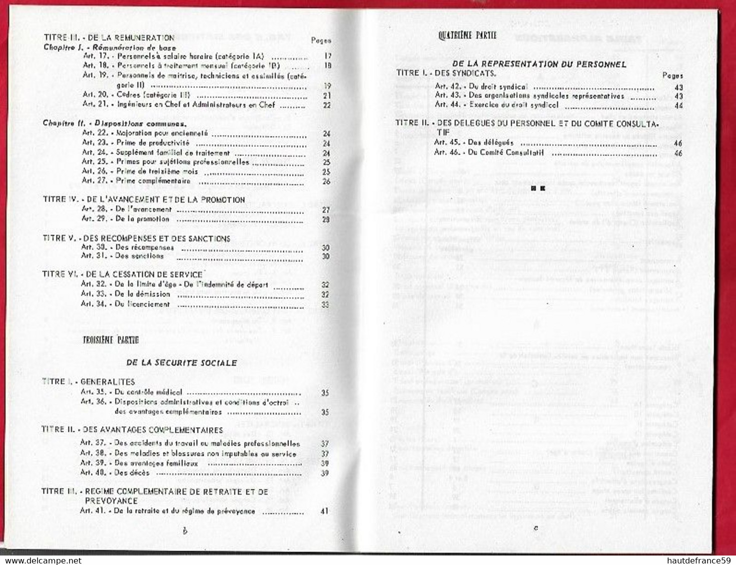 RARE AEROPORT DE PARIS  ( ADP ) 1962 Statut Du Personnel , édit Service Des Relations Ext 6-1962 46 Pages - Manuales