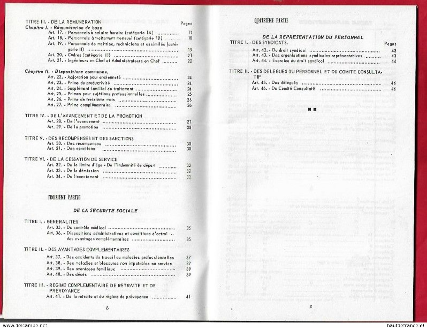 RARE AEROPORT DE PARIS  ( ADP ) 1962 Statut Du Personnel , édit Service Des Relations Ext 6-1962 46 Pages - Handbücher