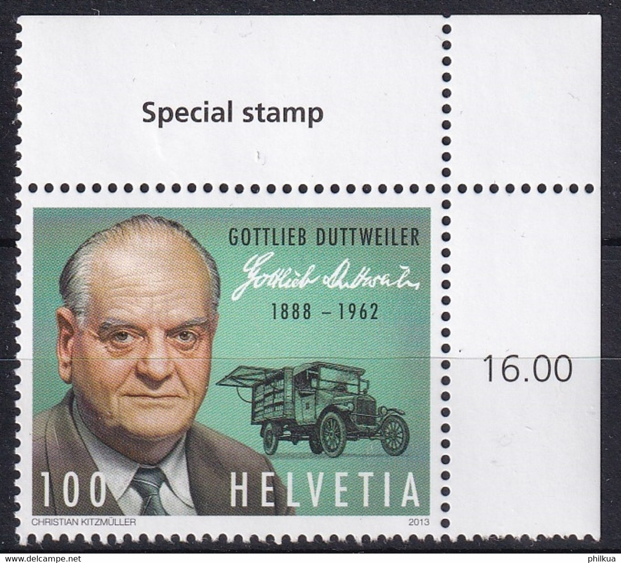 MiNr. 2284 Schweiz2013, 7. März. 125. Geburtstag Von Gottlieb Duttweiler - Postfrisch/**/MNH - Unused Stamps