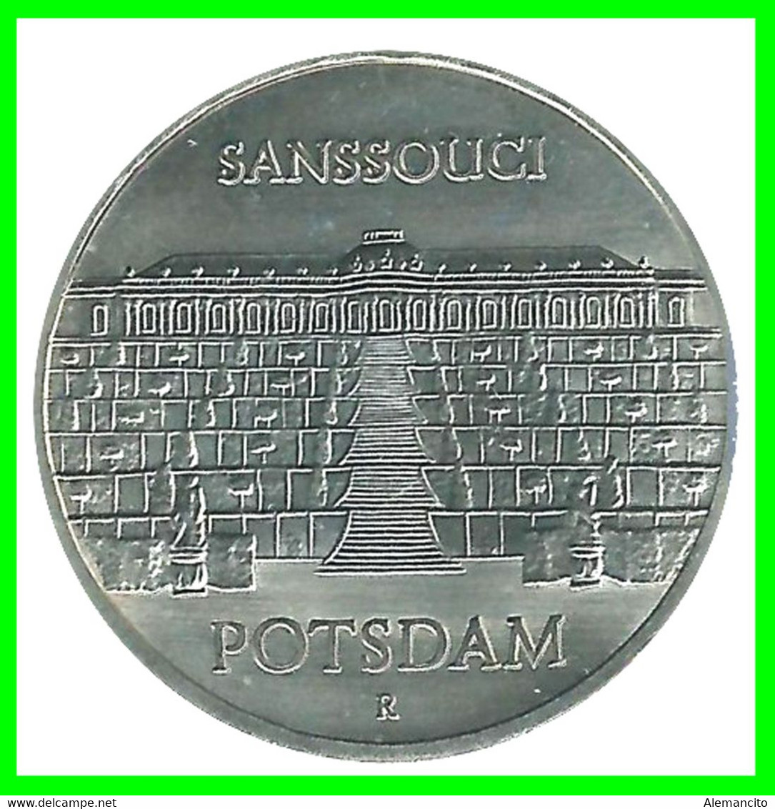 ( GERMANY ) REPUBLICA DEMOCRATICA DE ALEMANIA ( RDA ) MONEDA DE 5-DM AÑO 1986 -ALEMANIA DDR - 5 DM (POTSDAM -SANSSOUCI P - 5 Marcos