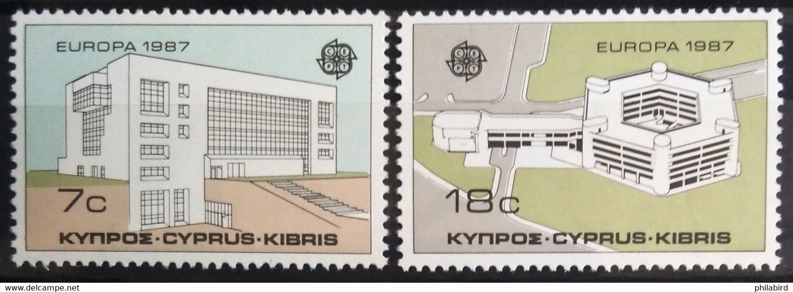 EUROPA 1987 - CHYPRE                   N° 677/678                        NEUF** - 1987