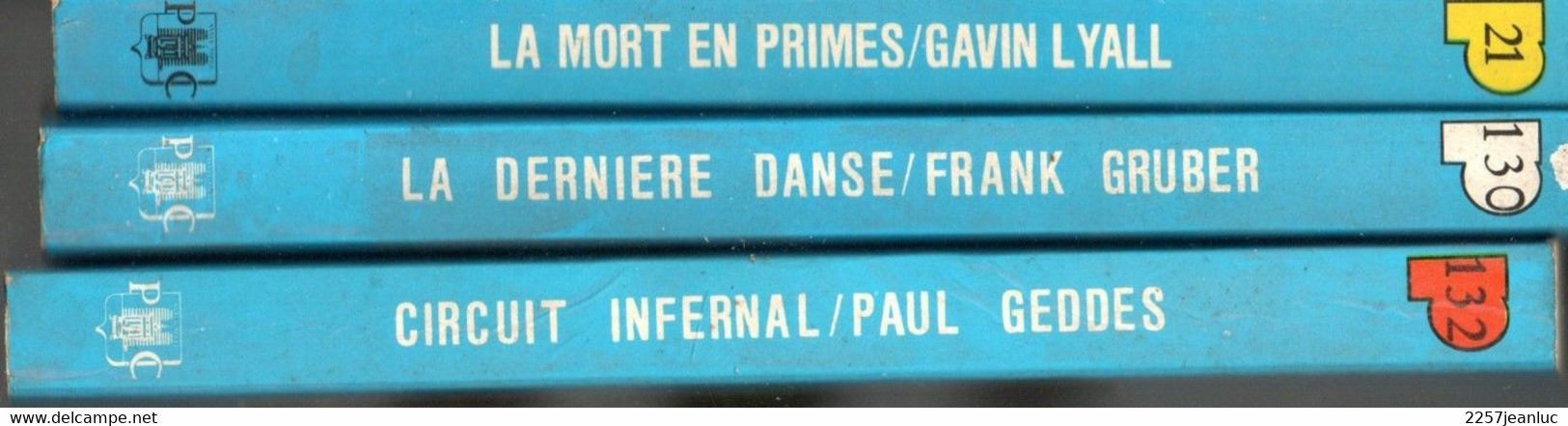 Lot De 3 Romans La Dernière Danse  Circuit Infernal & Le Mort En Primes  Editions Punch Presses De La Cité - Presses De La Cité