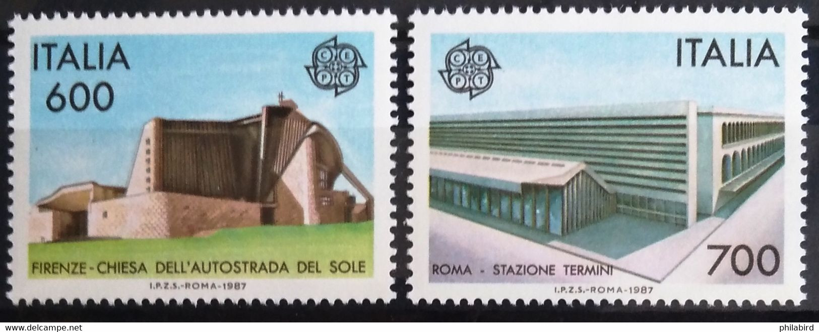 EUROPA 1987 - ITALIE                 N° 1742/1743                        NEUF** - 1987