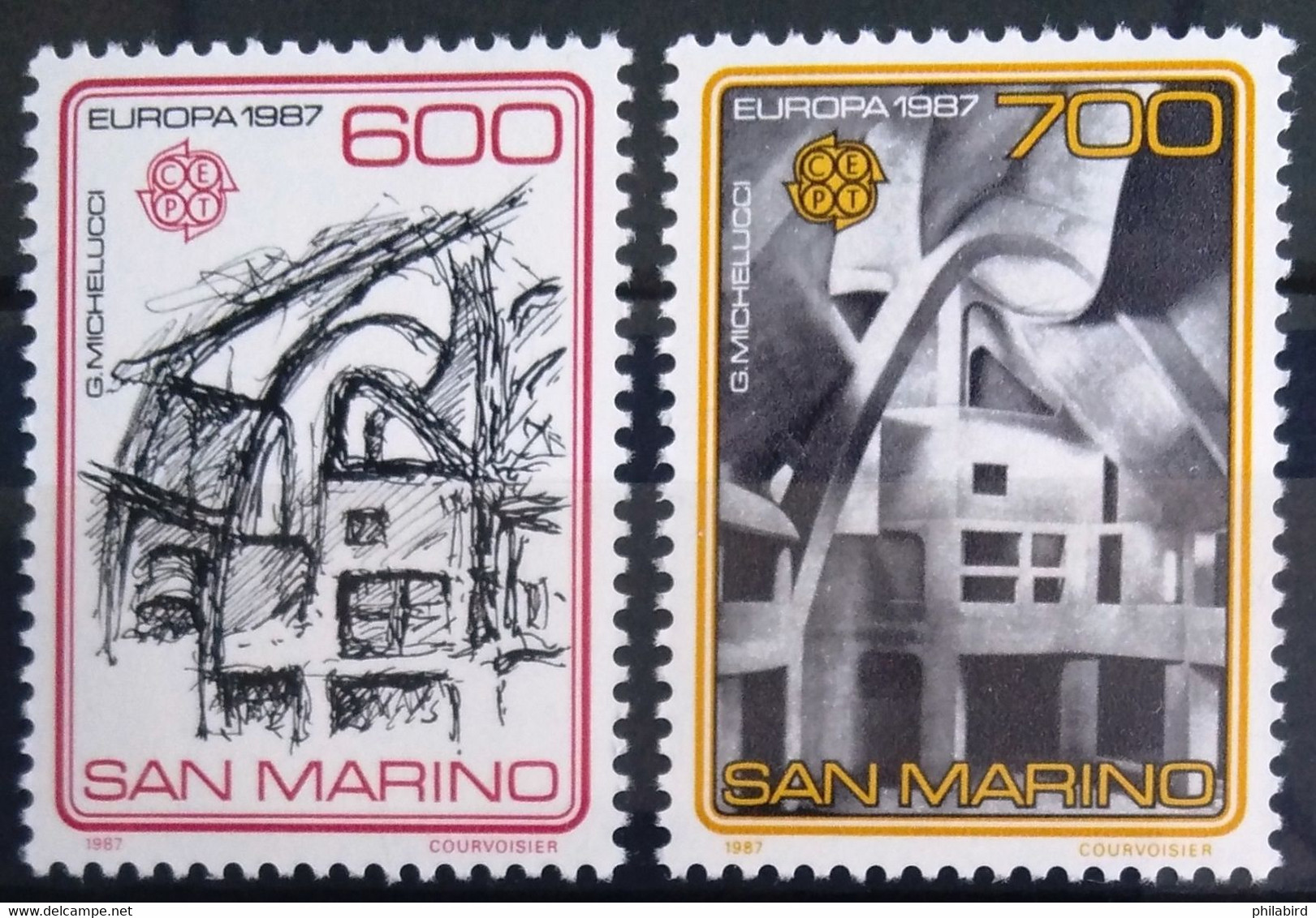 EUROPA 1987 - SAINT MARIN                 N° 1148/1149                        NEUF** - 1987