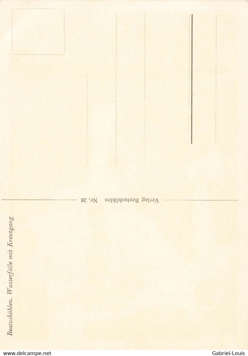 Beatushöhlen Wasserfall Mit Kreuzgang   Beatenberg ( 10 X 15) - Beatenberg