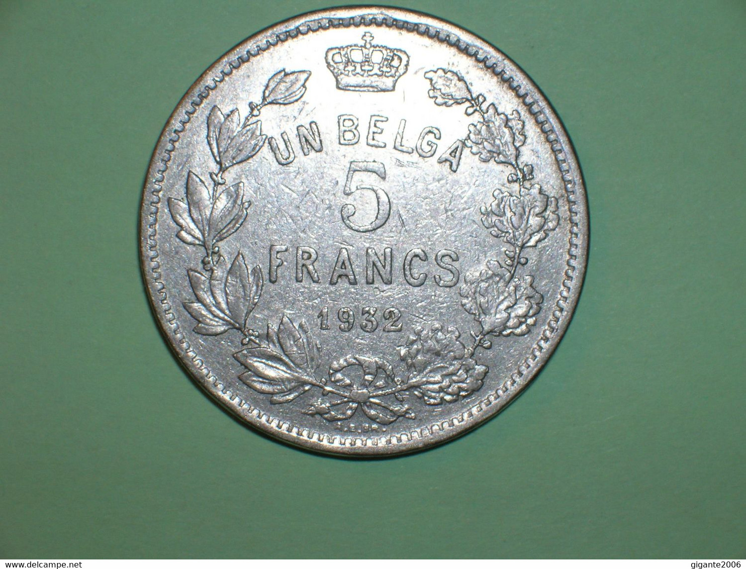 BELGICA 5 FRANCOS 1932 FR (3294) - 5 Francs & 1 Belga