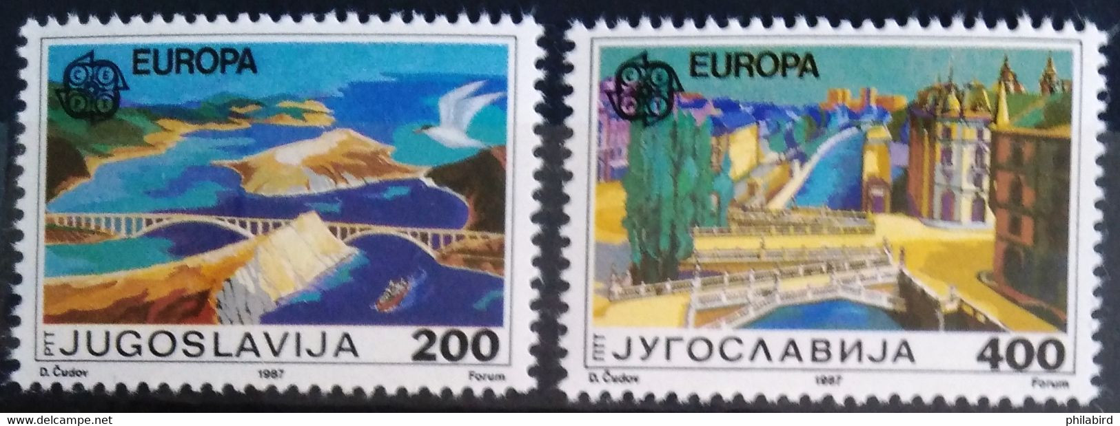 EUROPA 1987 - YOUGOSLAVIE                 N° 2098/2099                        NEUF** - 1987