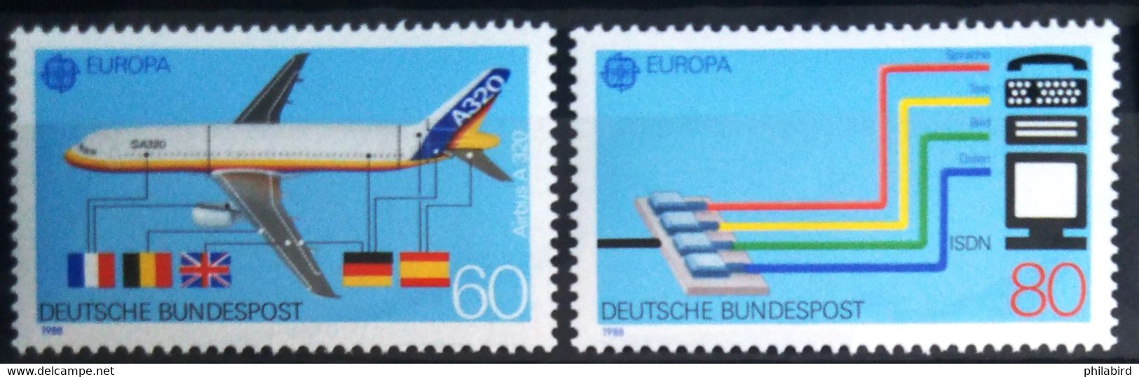 EUROPA 1988 - ALLEMAGNE                 N° 1199/1200                        NEUF** - 1988