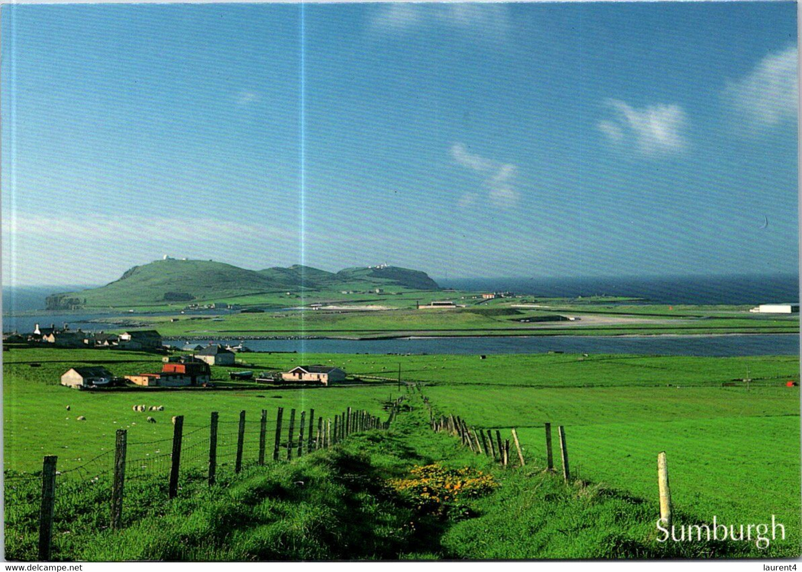 (1 G 1) UK Postcard Posted To Australia - Scotland - Shetland Islands - Sumburgh - Shetland