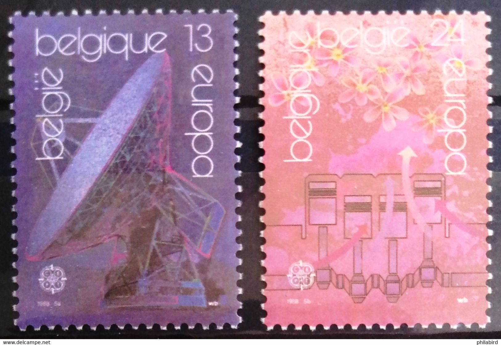 EUROPA 1988 - BELGIQUE                 N° 2283/2284                        NEUF** - 1988