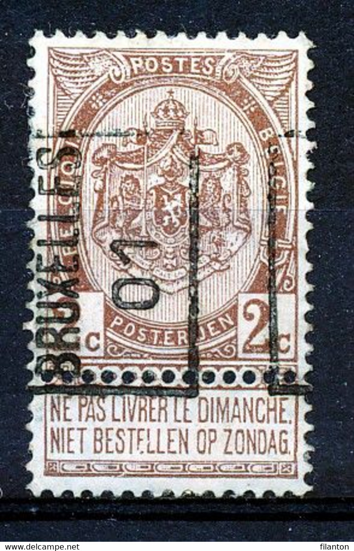 BELGIE - Preo Nr 380A - "BRUXELLES 01" - (ref. 3735) - ROLLER PRECANCELS - Handrol Préos à Roulette - Rollenmarken 1900-09