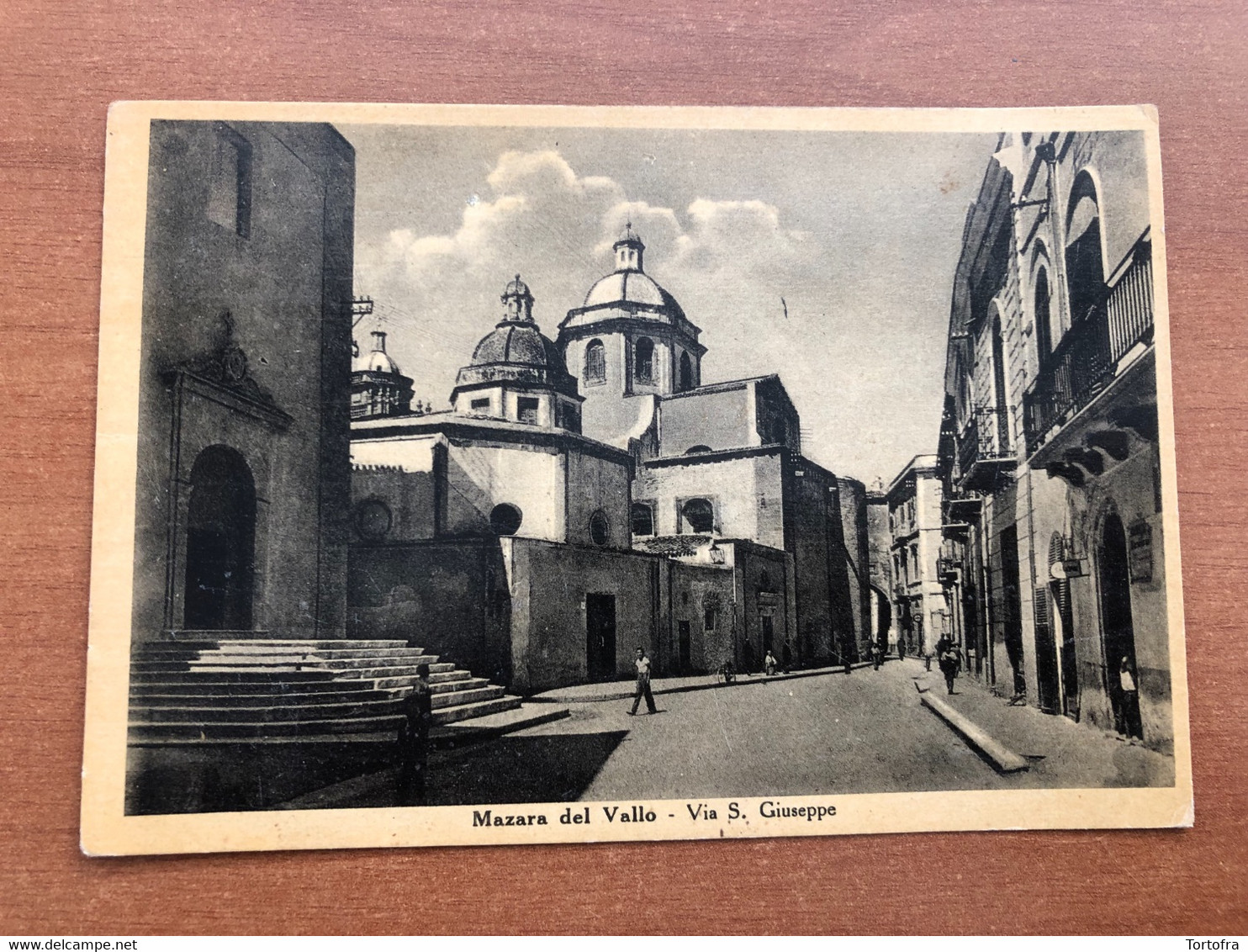 MAZARA DEL VALLO ( TRAPANI )  VIA S. GIUSEPPE  1957 - Mazara Del Vallo