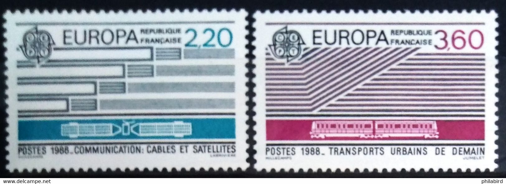 EUROPA 1988 - FRANCE                N° 2531/2532                       NEUF** - 1988