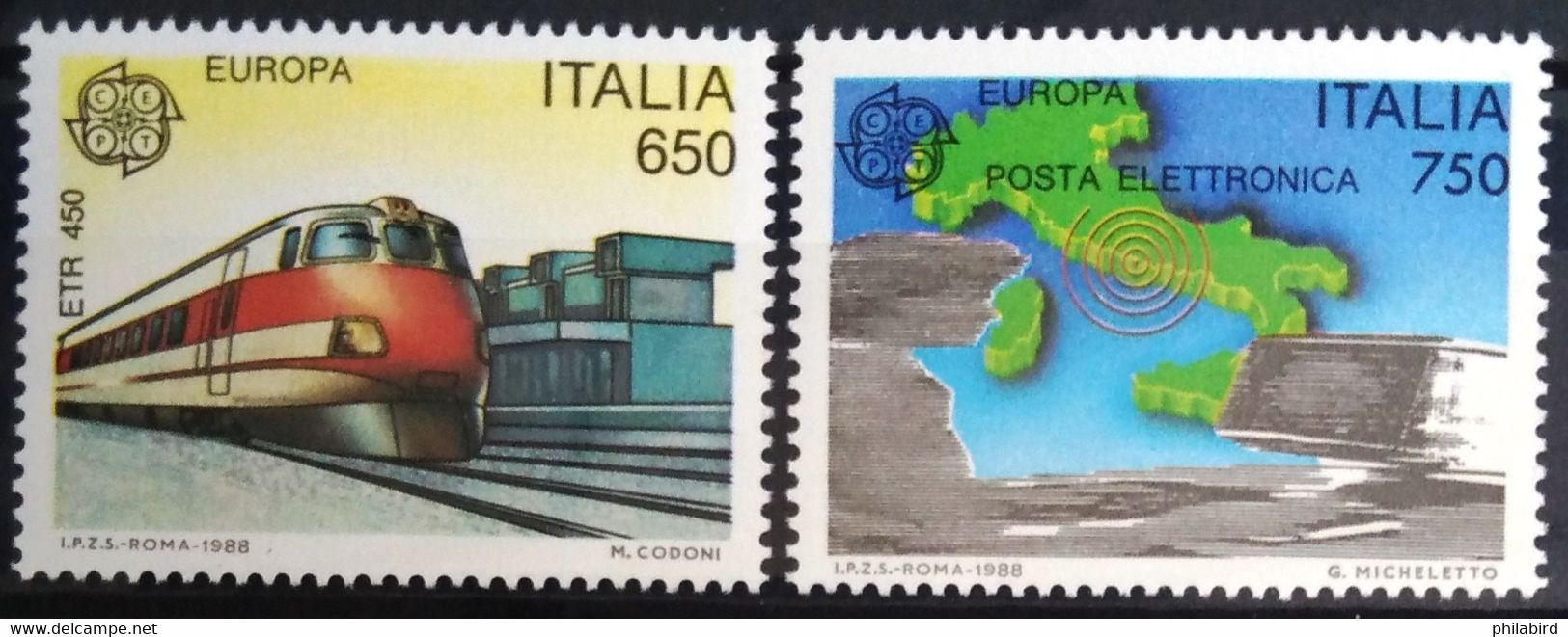 EUROPA 1988 - ITALIE               N° 1775/1776                       NEUF** - 1988