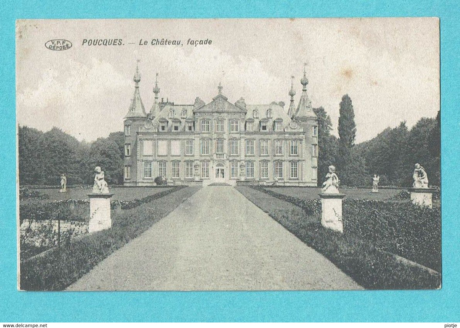 * Poeke - Poucques (Aalter) * (V.P.F. - Edit Bruno De Neve) Le Chateau, Façade, Kasteel, Schloss, Castle, Entrée, Old - Aalter
