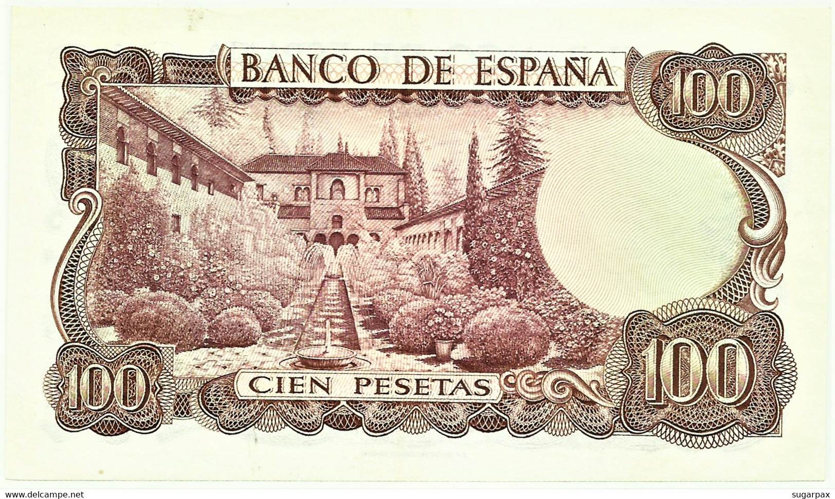 ESPAÑA - 100 Pesetas - 17.11.1970 ( 1974 ) - Pick 152 - Serie 6T - Manuel De Falla - 100 Pesetas