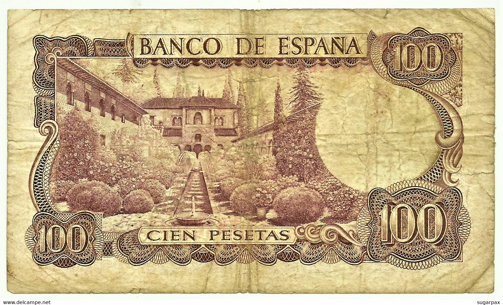 ESPAÑA - 100 Pesetas - 17.11.1970 ( 1974 ) - Pick 152 - Serie 7H - Manuel De Falla - 100 Peseten