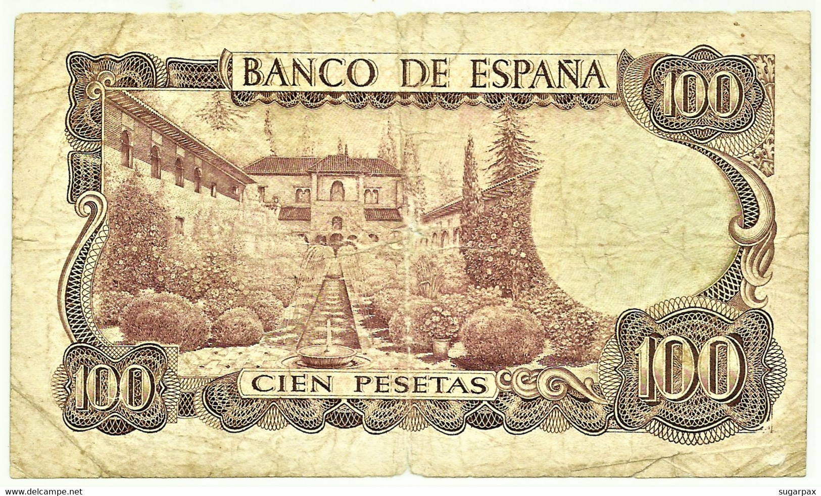 ESPAÑA - 100 Pesetas - 17.11.1970 ( 1974 ) - Pick 152 - Serie 7S - Manuel De Falla - 100 Pesetas