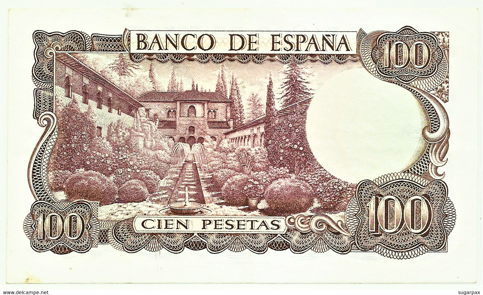 ESPAÑA - 100 Pesetas - 17.11.1970 ( 1974 ) - Pick 152 - Serie 7U - Manuel De Falla - 100 Peseten