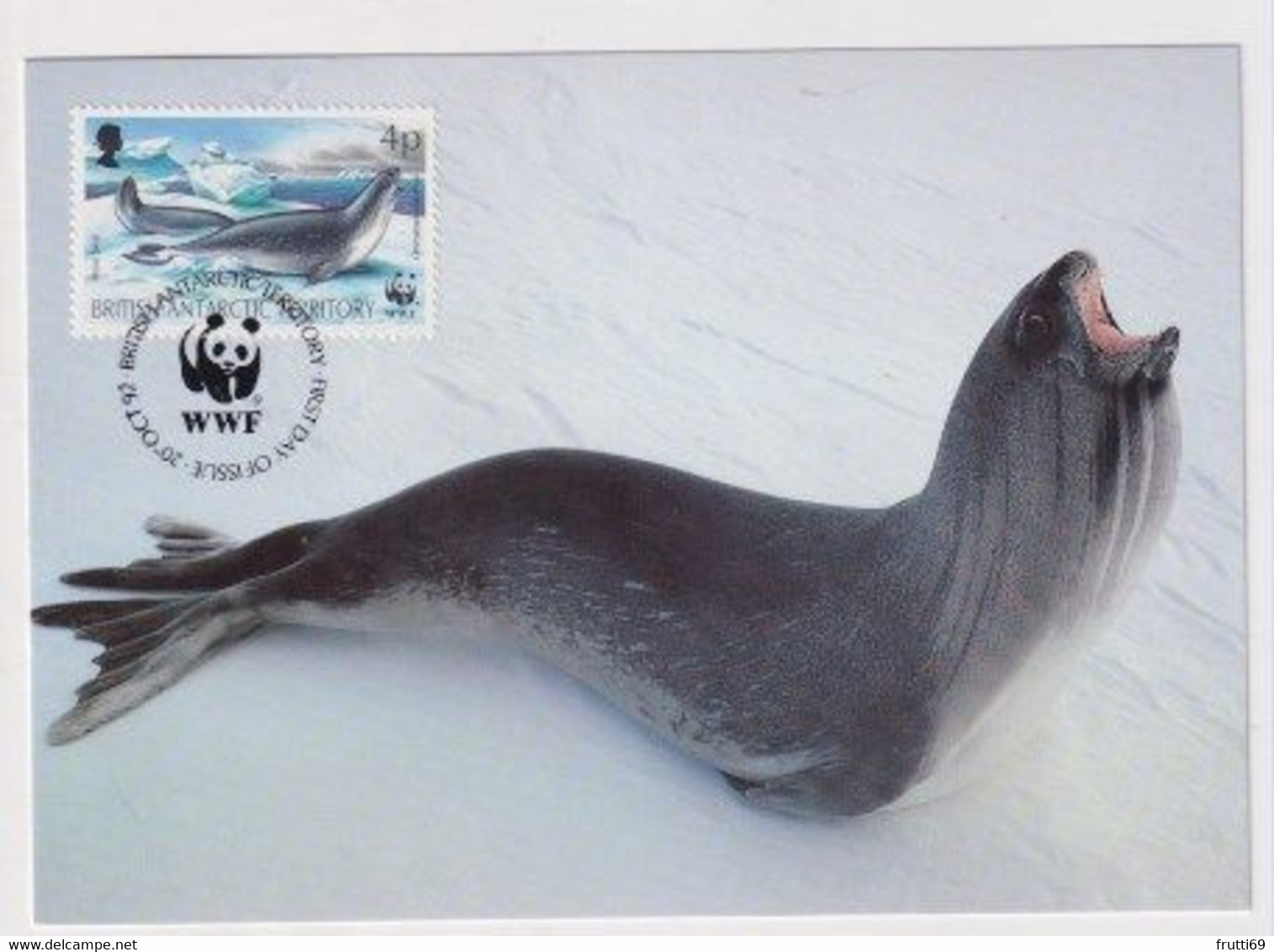 MC 034490 BRITISH ANTARCTIC TERRITORY - Ross Seal - Cartes-maximum